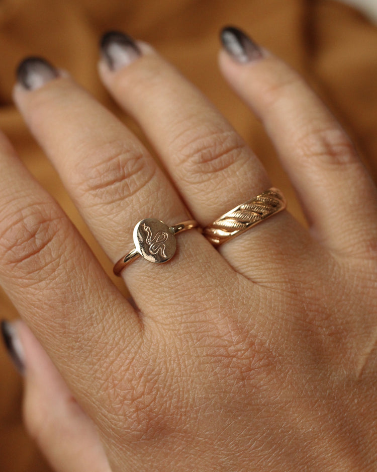 Sloane Stamped Ring