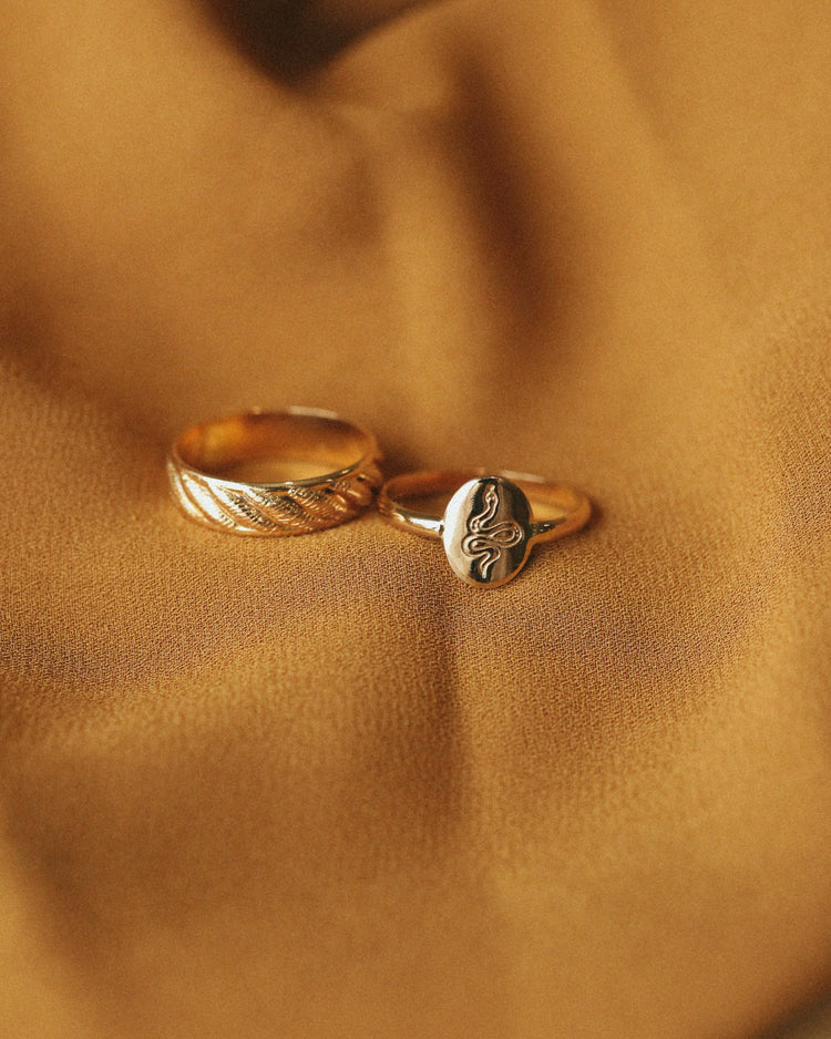 Sloane Stamped Ring